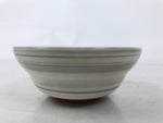 Japanese Mishima Ceramic Pottery Small Bowl Vtg Deep Kobachi White Gray Y423