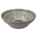 Japanese Mishima Ceramic Pottery Small Bowl Vtg Deep Kobachi White Gray Y423