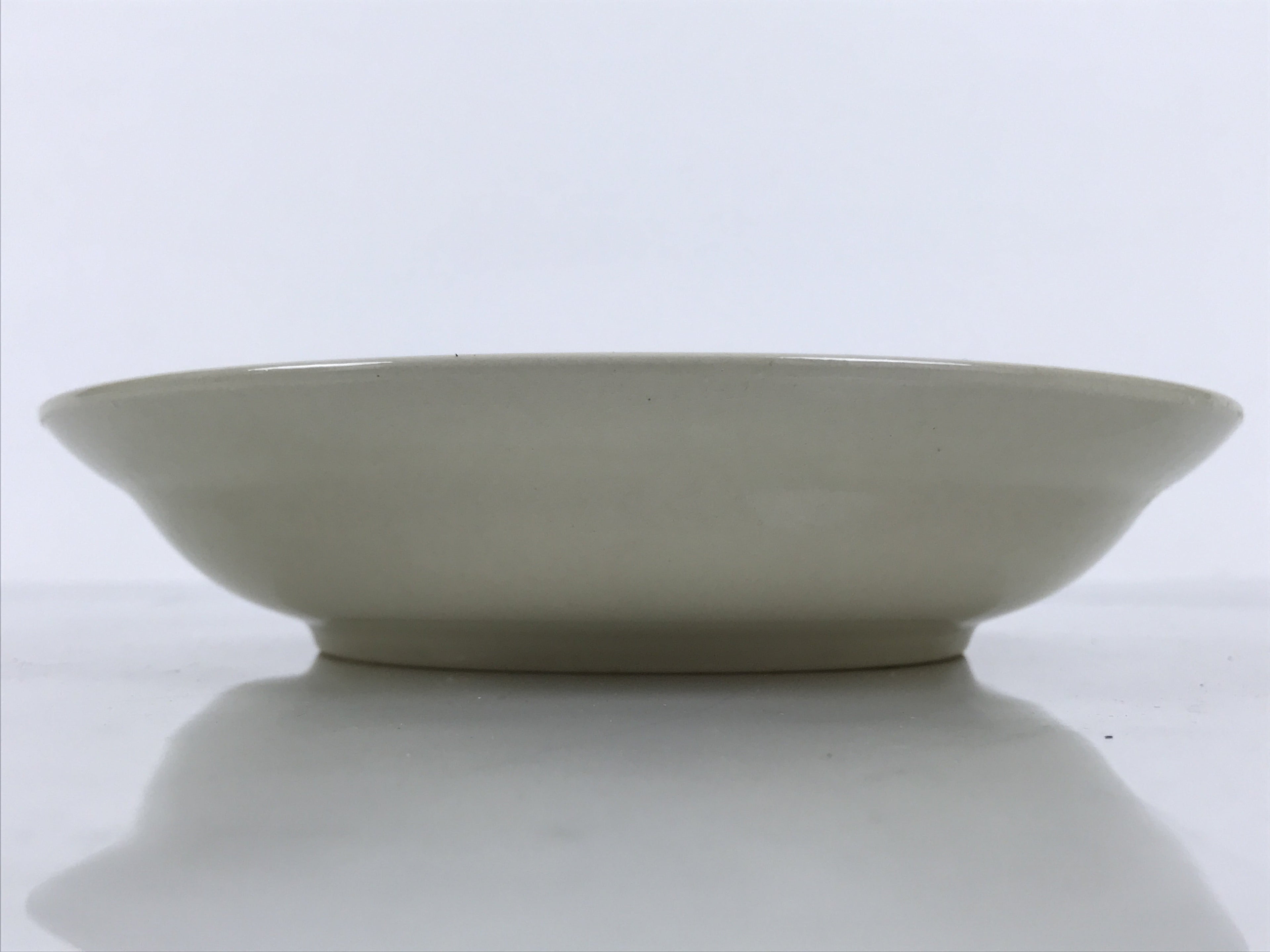 Japanese Miyoshi Stoneware Shallow Bowl Vtg Ceramic Pottery Yellow Brown Y540