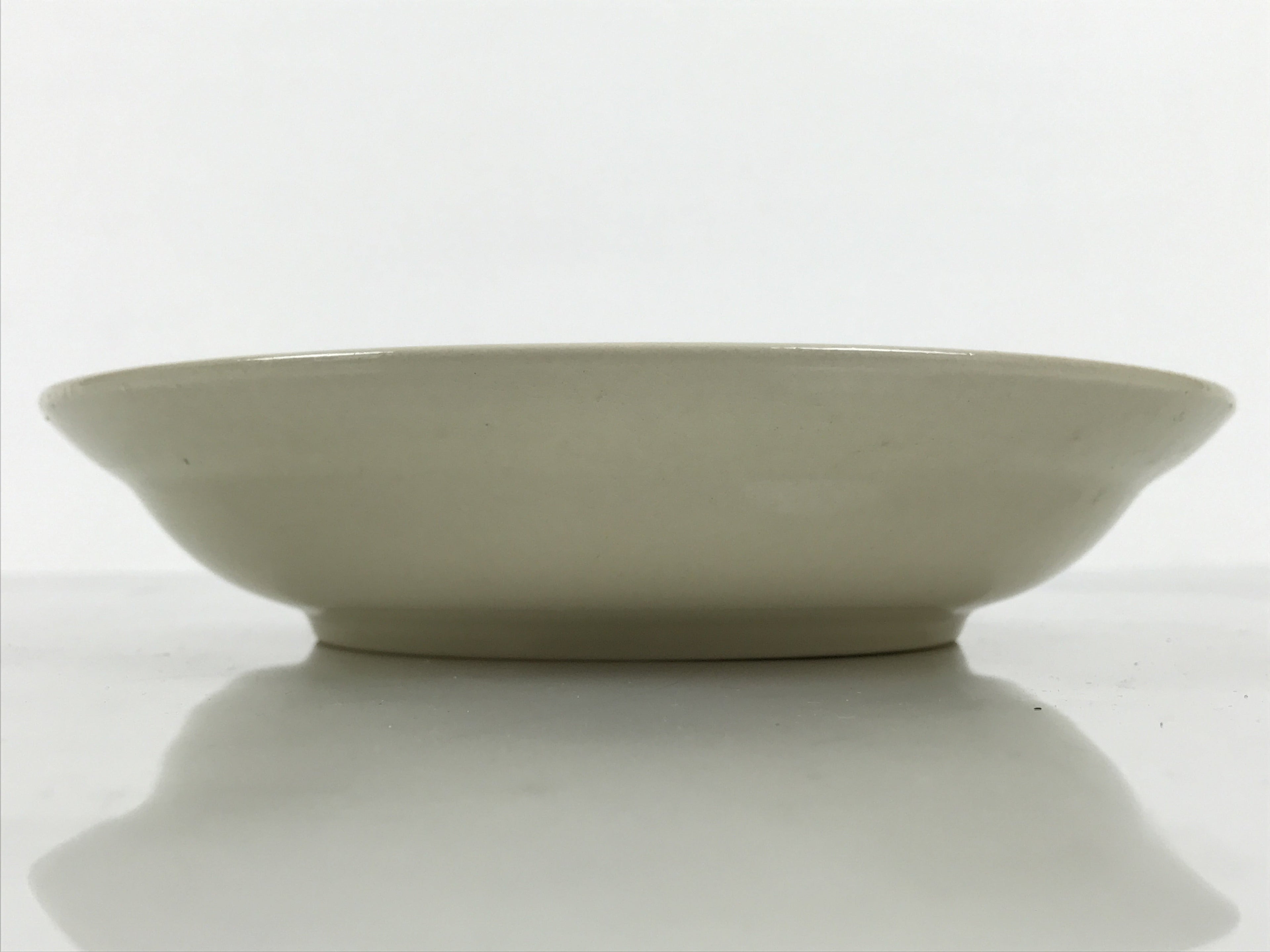 Japanese Miyoshi Stoneware Shallow Bowl Vtg Ceramic Pottery Yellow Brown Y540
