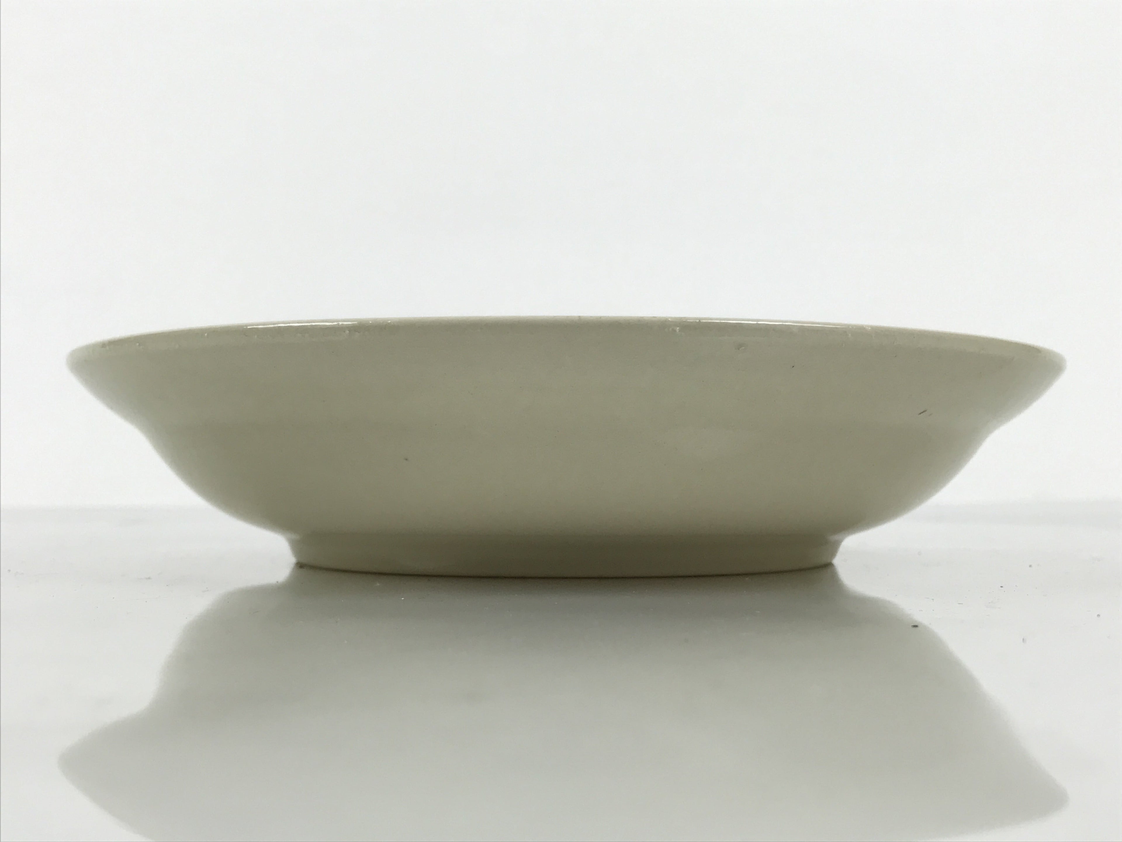 Japanese Miyoshi Stoneware Shallow Bowl Vtg Ceramic Pottery Yellow Brown Y540
