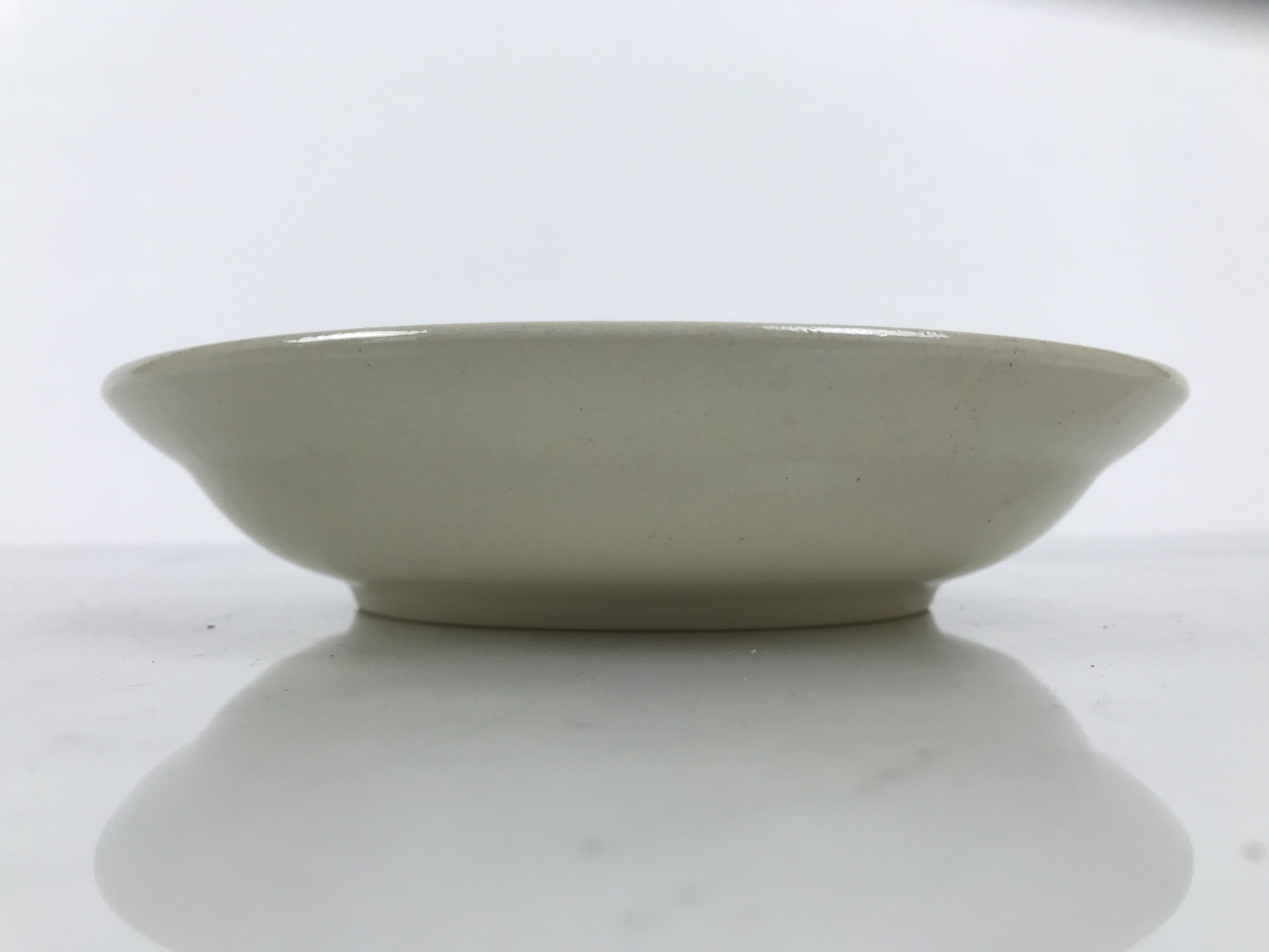 Japanese Miyoshi Stoneware Shallow Bowl Vtg Ceramic Pottery Yellow Brown Y541