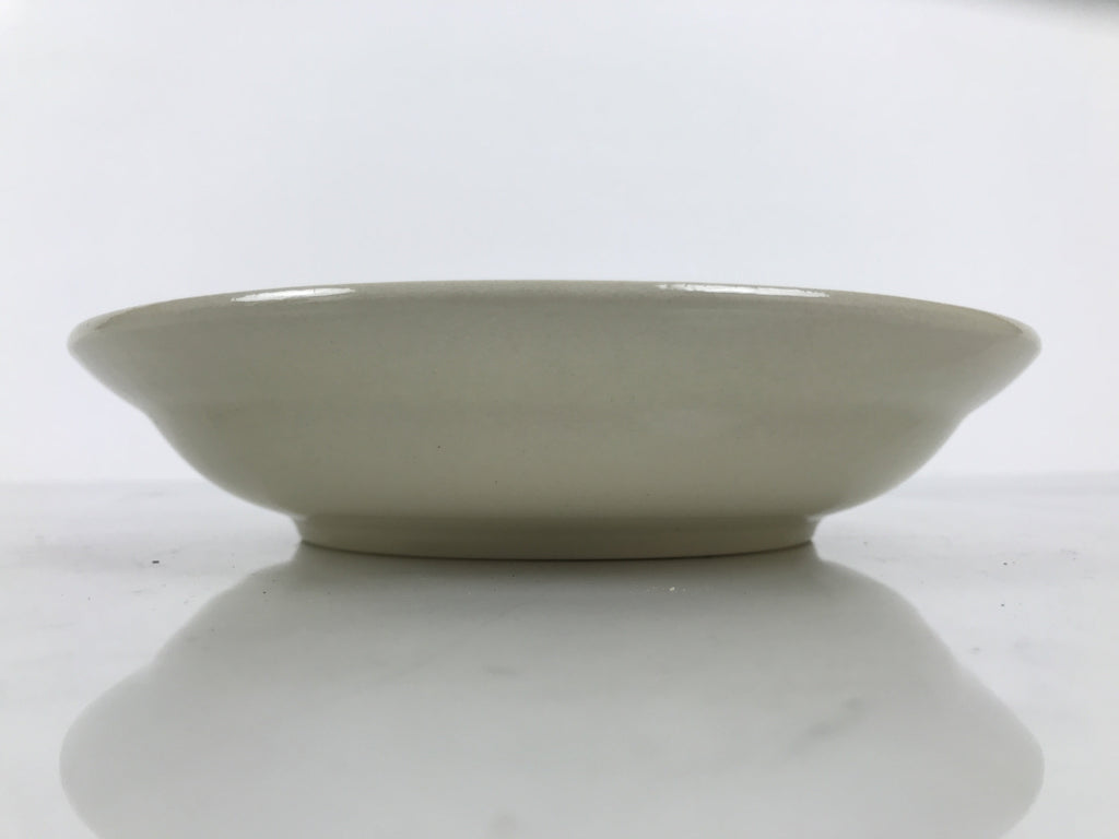 Japanese Miyoshi Stoneware Shallow Bowl Vtg Ceramic Pottery Yellow Brown Y541