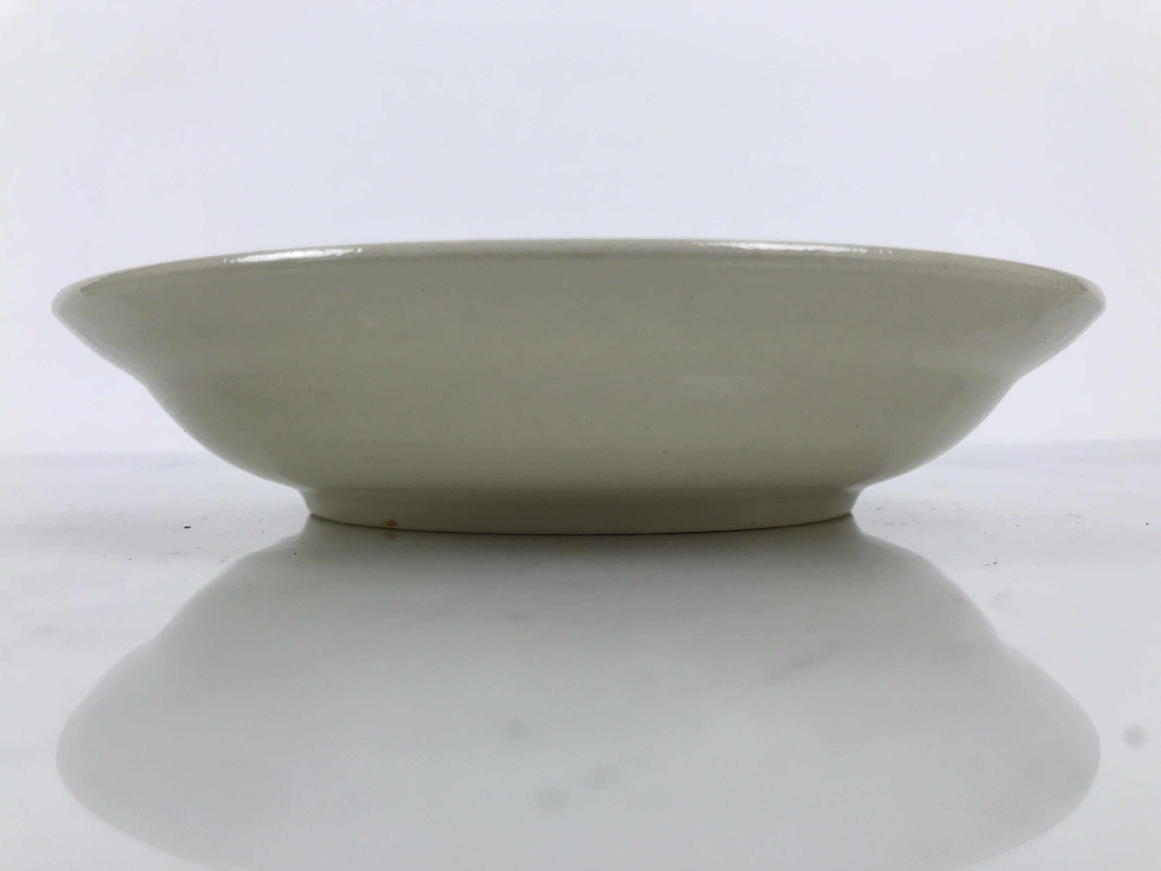 Japanese Miyoshi Stoneware Shallow Bowl Vtg Ceramic Pottery Yellow Brown Y542