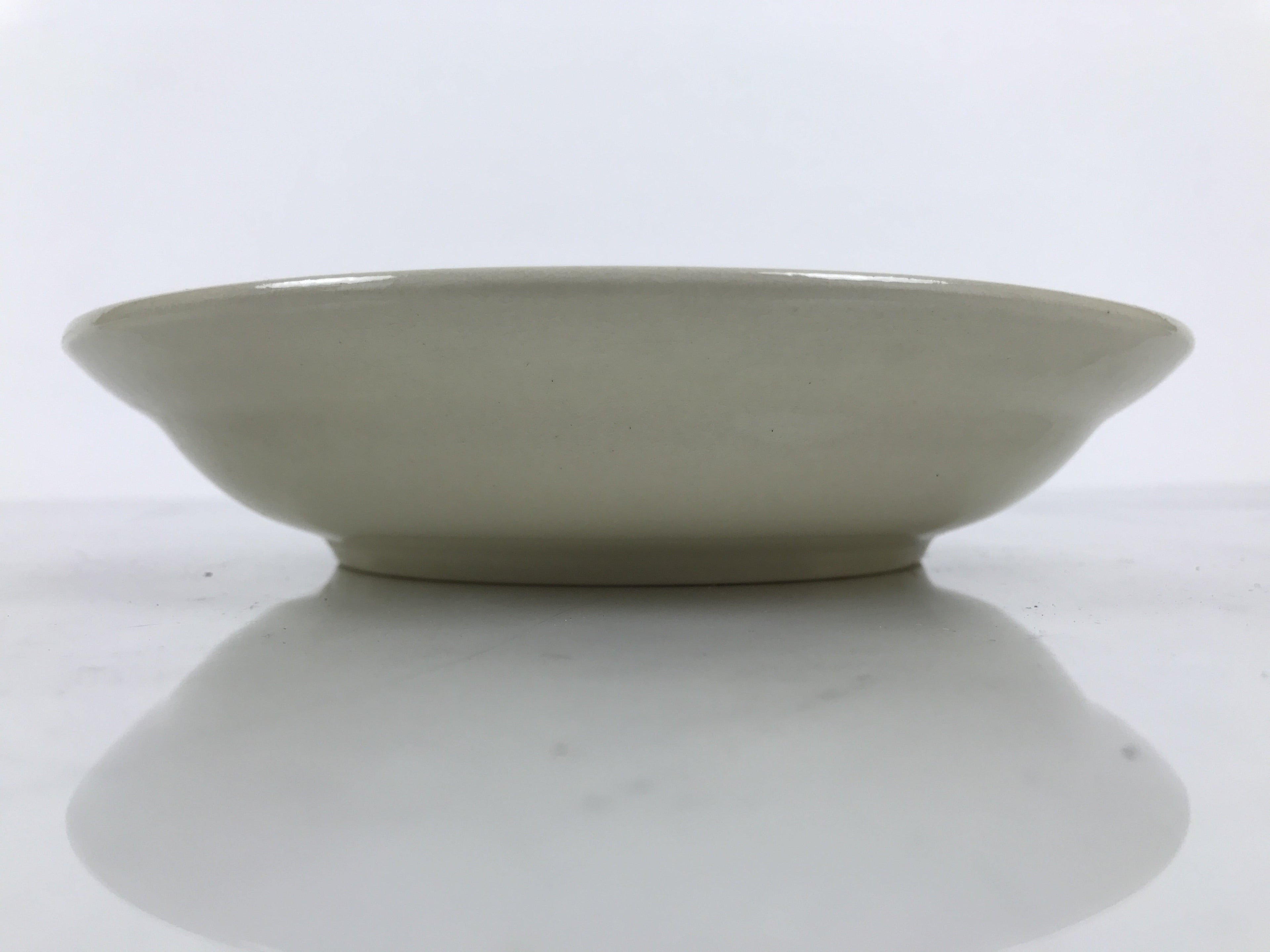 Japanese Miyoshi Stoneware Shallow Bowl Vtg Ceramic Pottery Yellow Brown Y542