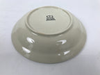 Japanese Miyoshi Stoneware Shallow Bowl Vtg Ceramic Pottery Yellow Brown Y542