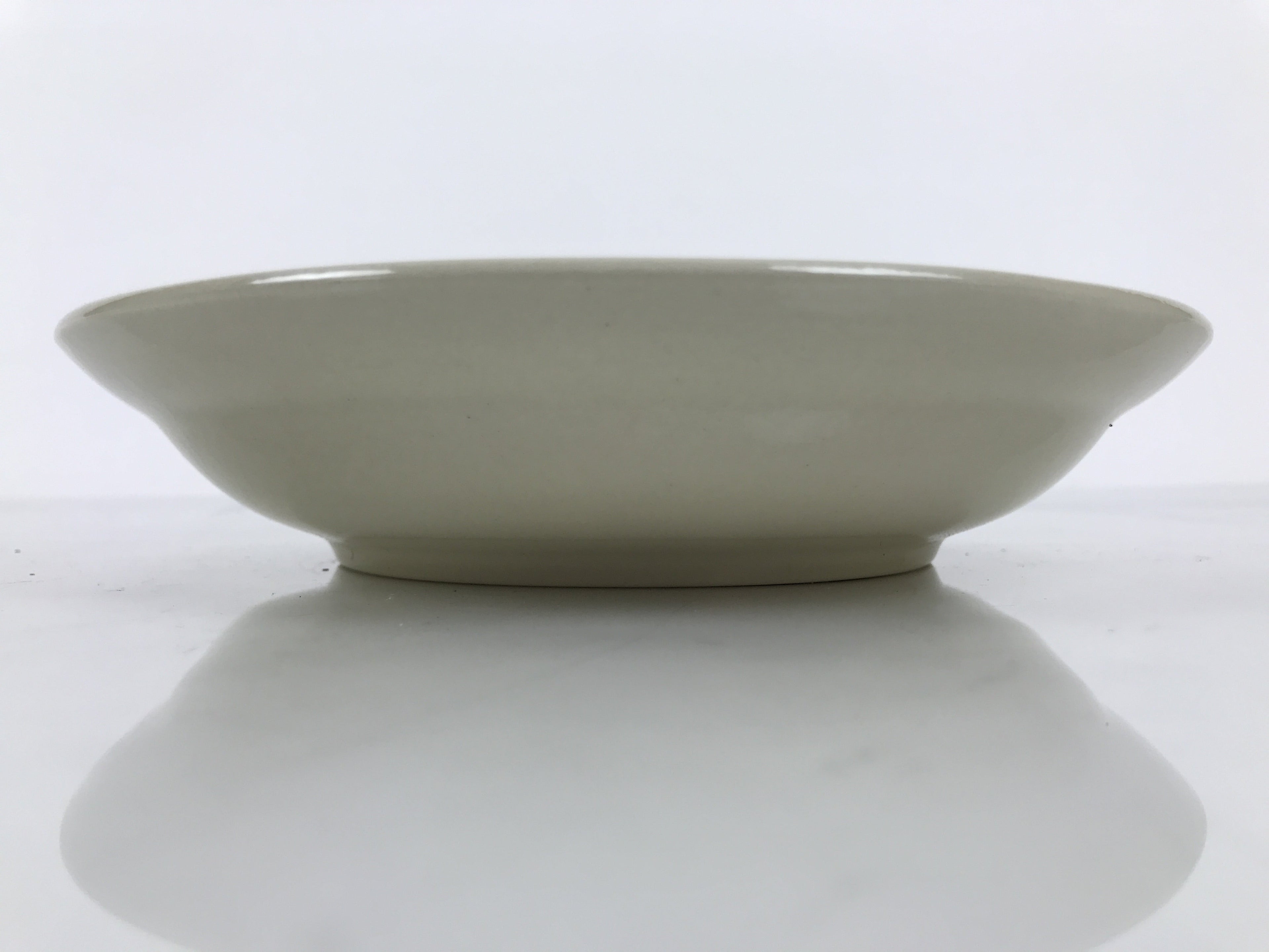 Japanese Miyoshi Stoneware Shallow Bowl Vtg Ceramic Pottery Yellow Brown Y543