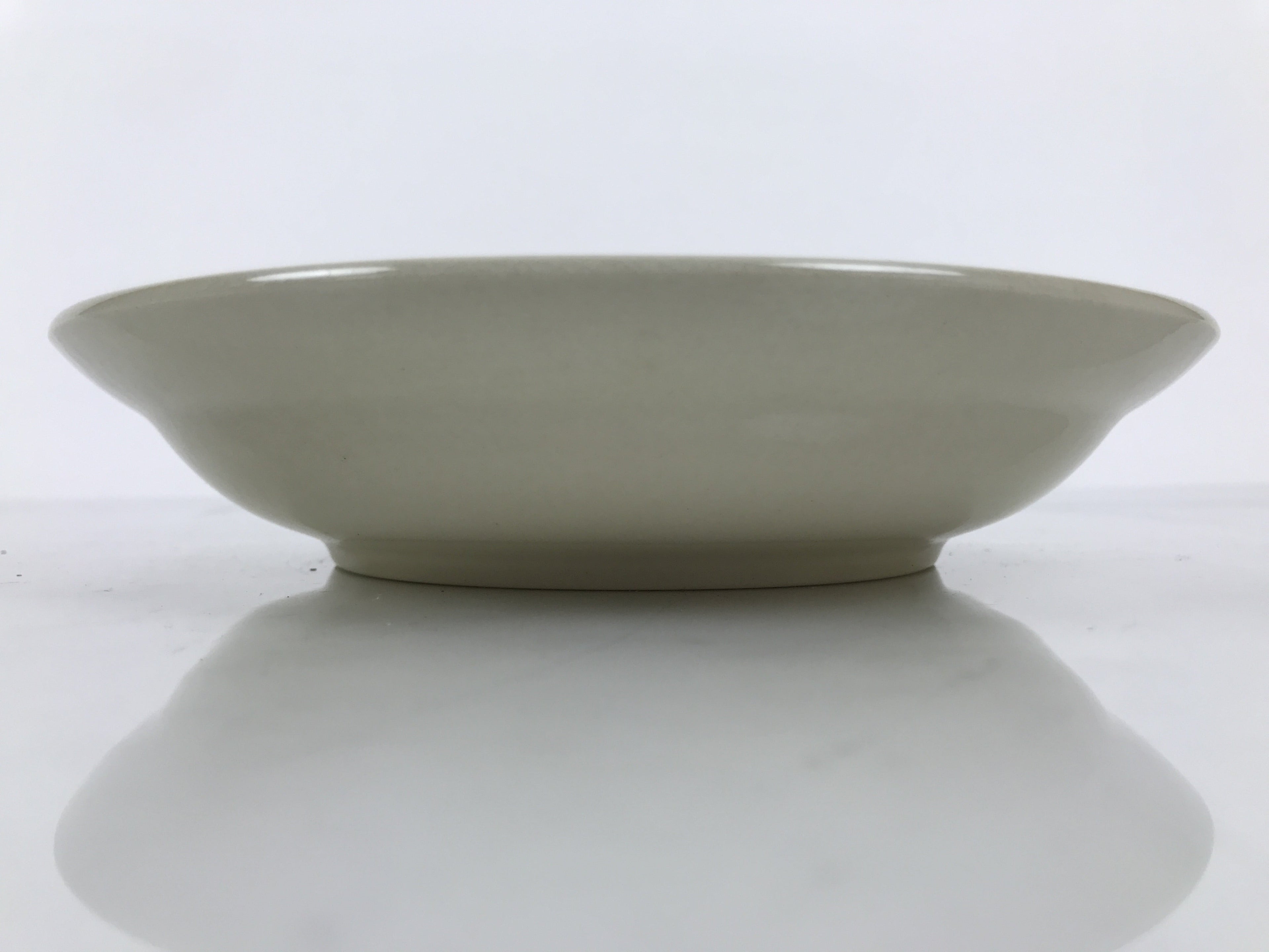 Japanese Miyoshi Stoneware Shallow Bowl Vtg Ceramic Pottery Yellow Brown Y543