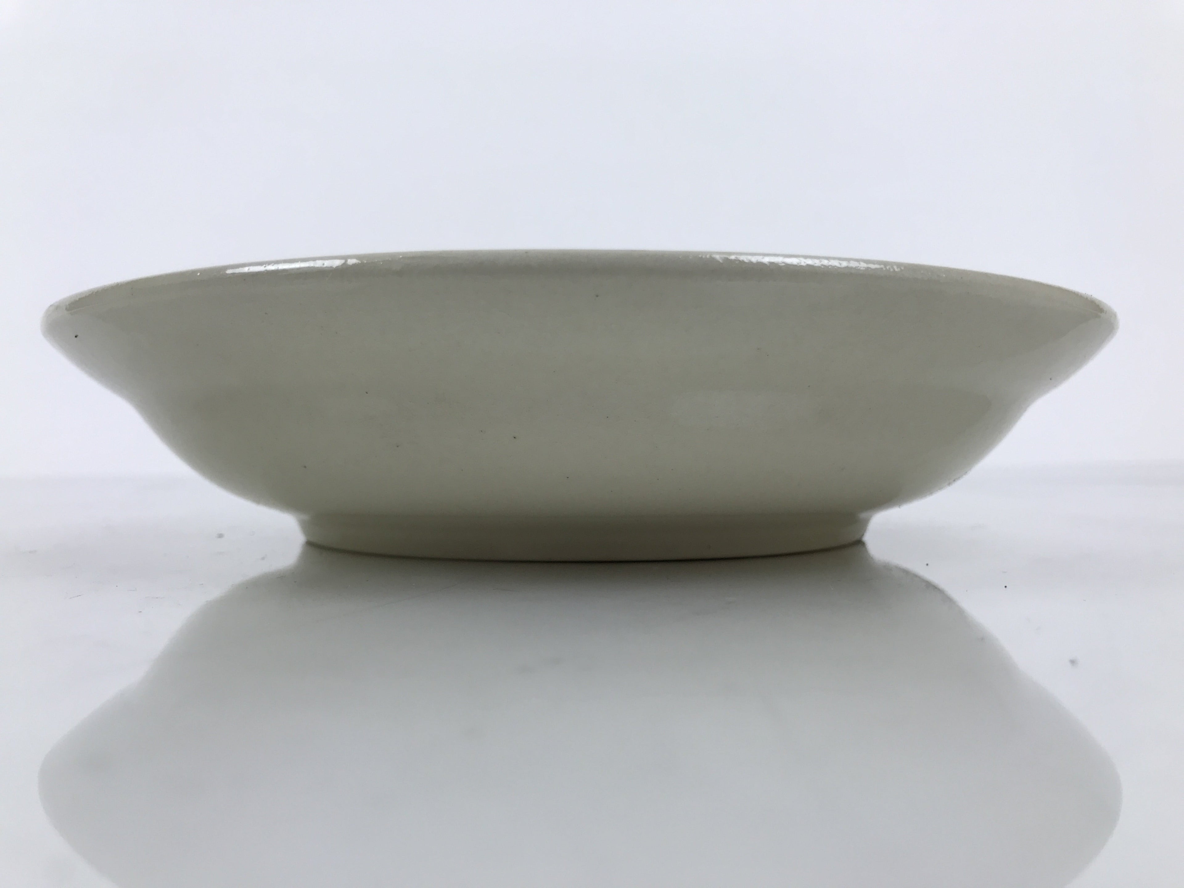 Japanese Miyoshi Stoneware Shallow Bowl Vtg Ceramic Pottery Yellow Brown Y544