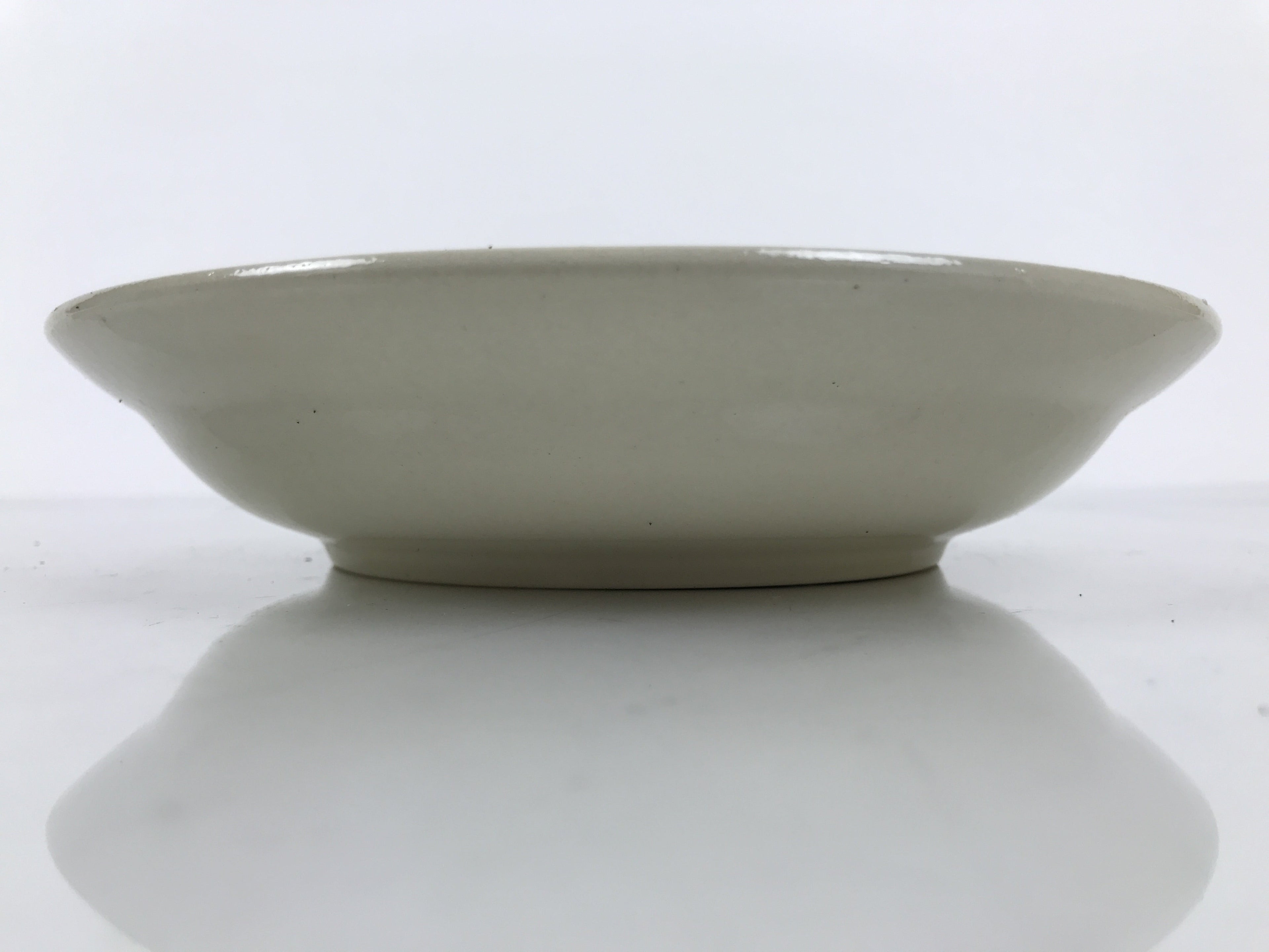Japanese Miyoshi Stoneware Shallow Bowl Vtg Ceramic Pottery Yellow Brown Y544