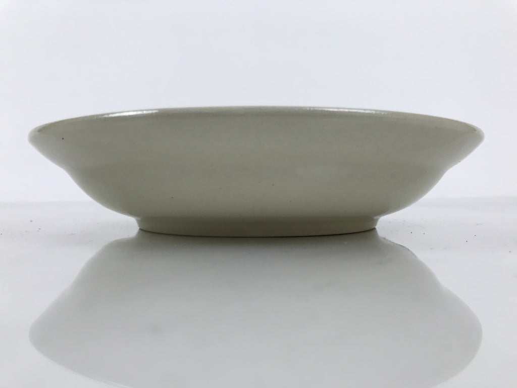 Japanese Miyoshi Stoneware Shallow Bowl Vtg Ceramic Pottery Yellow Brown Y544