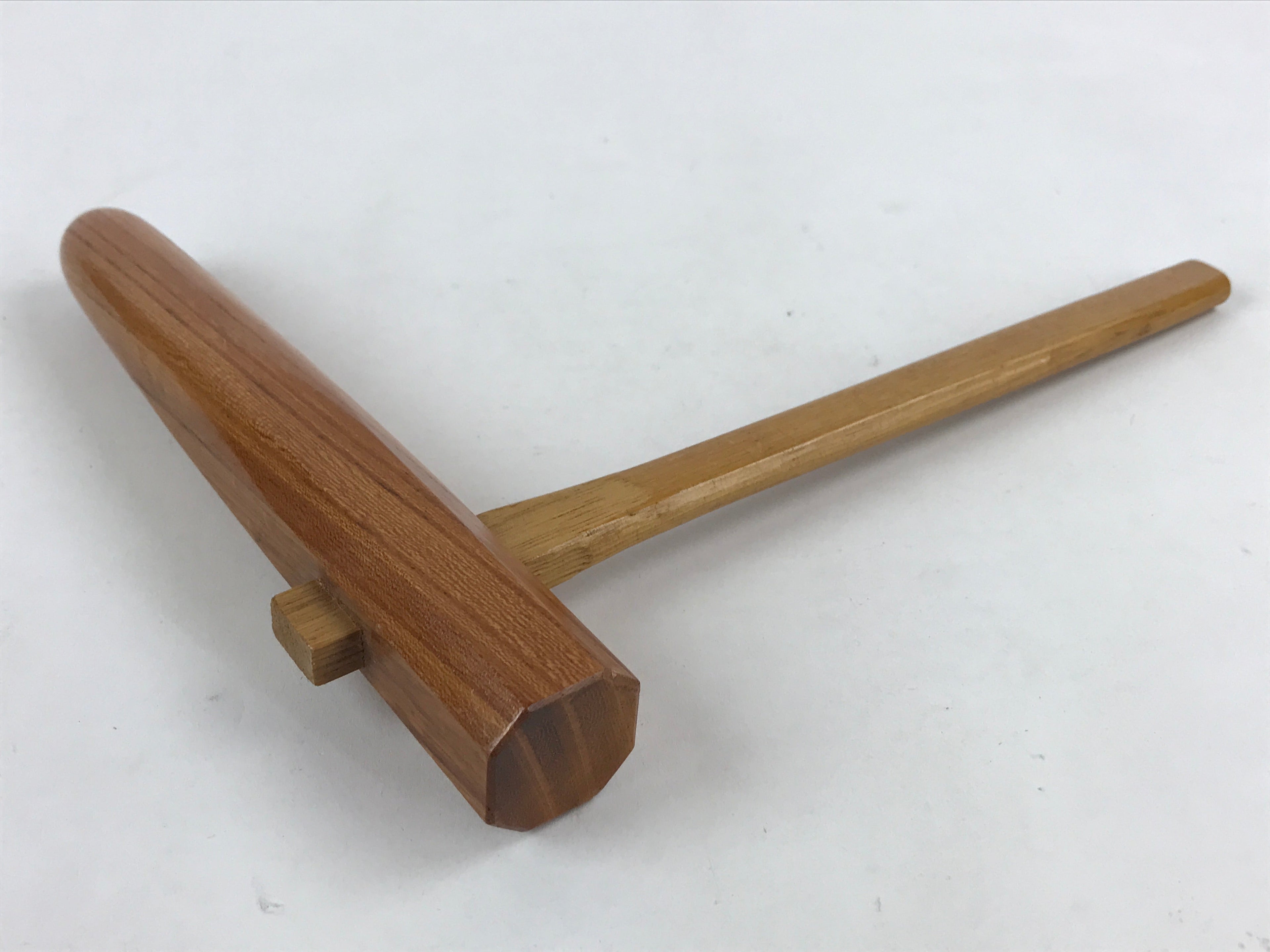Japanese Mochitsuki Wood Mortar Pestle Set Vtg Brown Small Usu Kine Mochi JK588