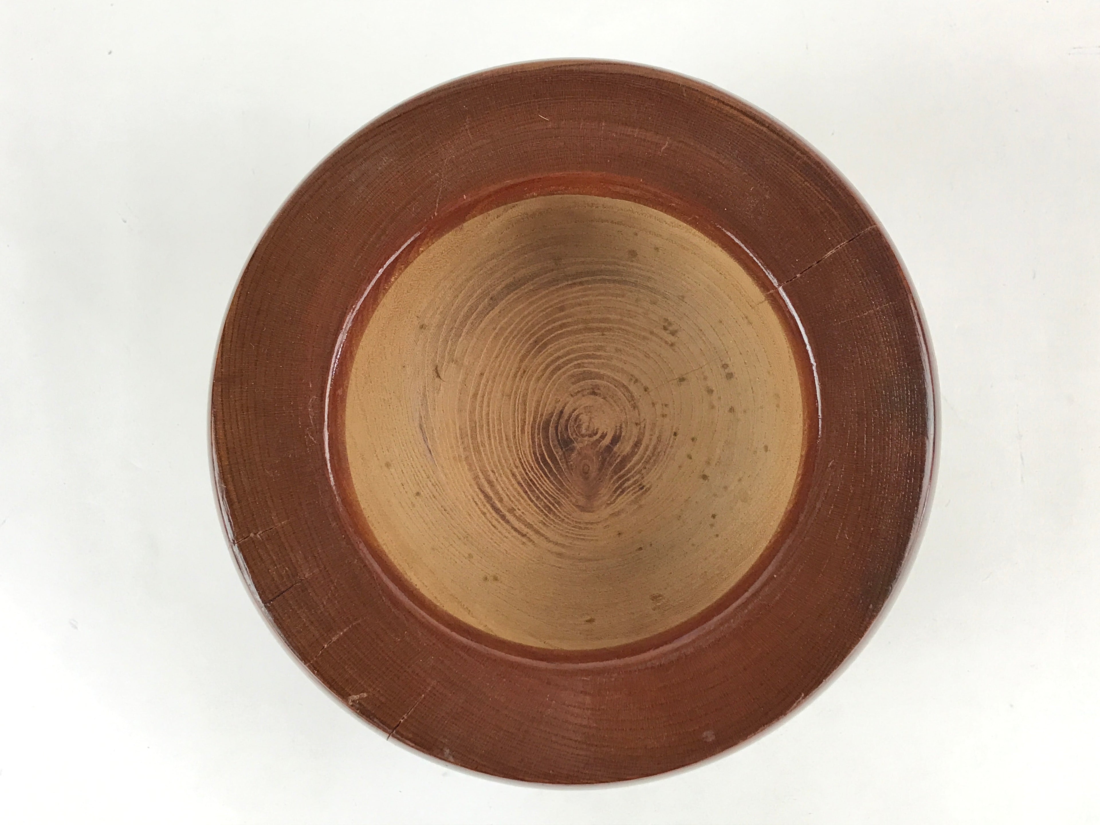 Japanese Mochitsuki Wood Mortar Pestle Set Vtg Brown Small Usu Kine Mochi JK588