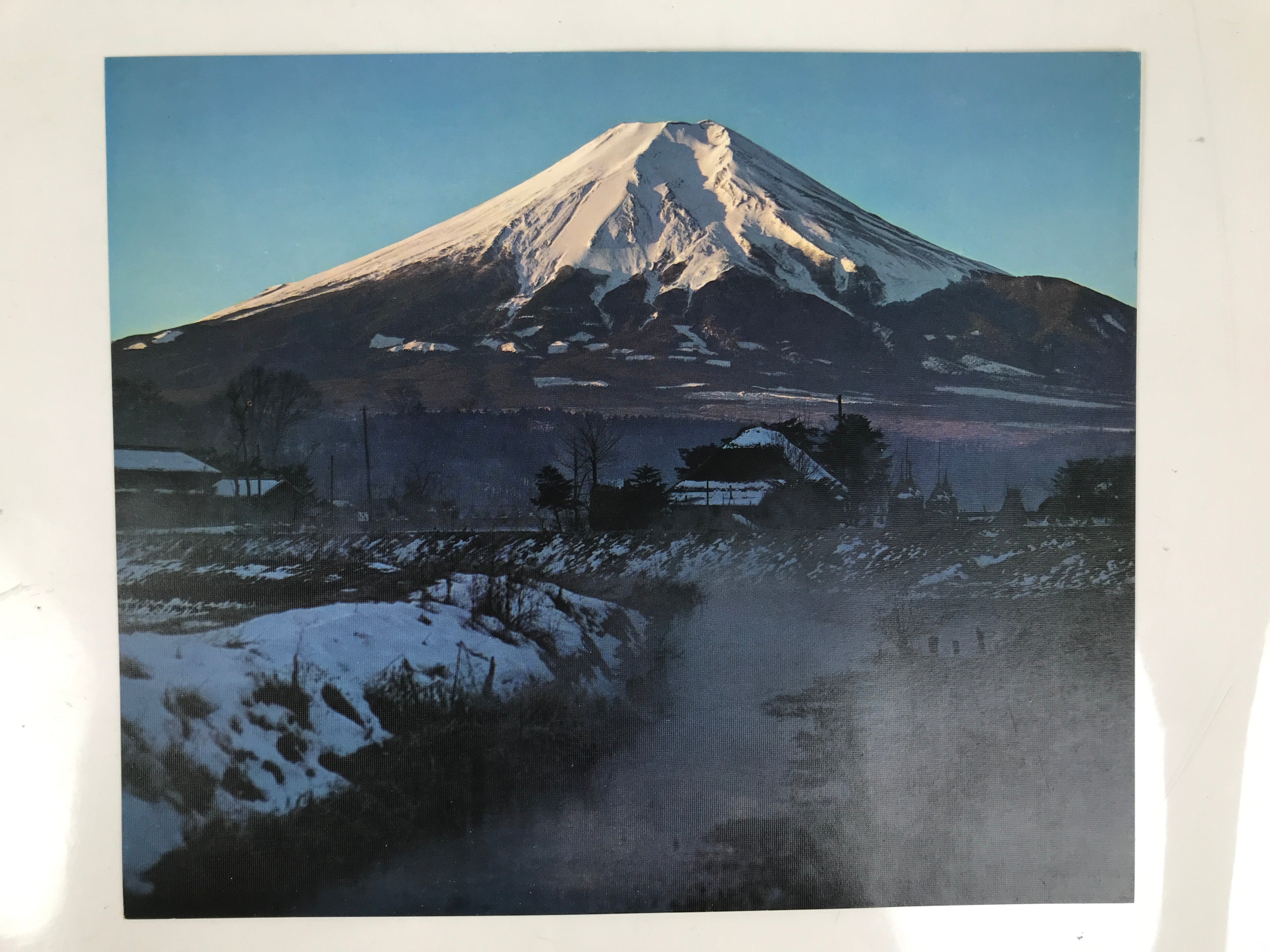 Japanese Mt Fuji Hakone Pictures Vtg Sakura Lake Kawaguchi 6 Pcs Set A687