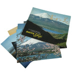 Japanese Mt Fuji Hakone Pictures Vtg Sakura Lake Kawaguchi 6 Pcs Set A687