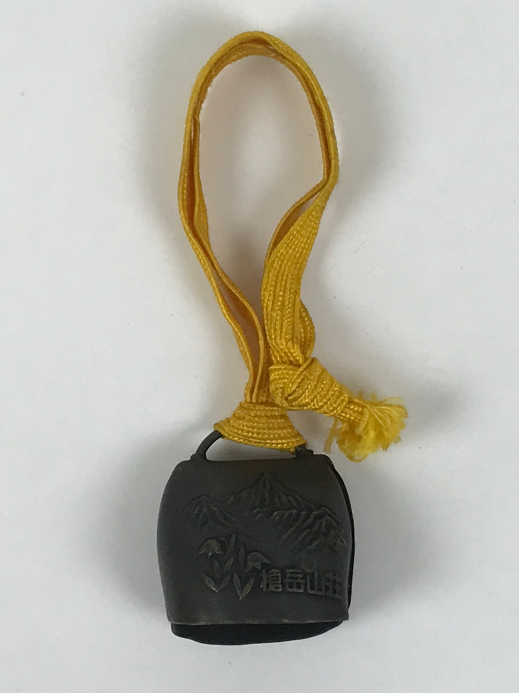 Japanese Mt. Yari Souvenir Metal Bear Bell Amulet Hiking Nippon Alps Brown JK873
