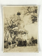 Japanese Mukden Lama Temple China Travel Group Photograph Vtg Sepia Tone PH189