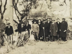 Japanese Mukden Lama Temple China Travel Group Photograph Vtg Sepia Tone PH189