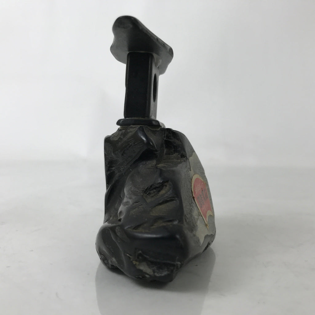 Japanese Nachi Guroishi Black Stone Statue Paperweight Vtg Decorative Item JK843