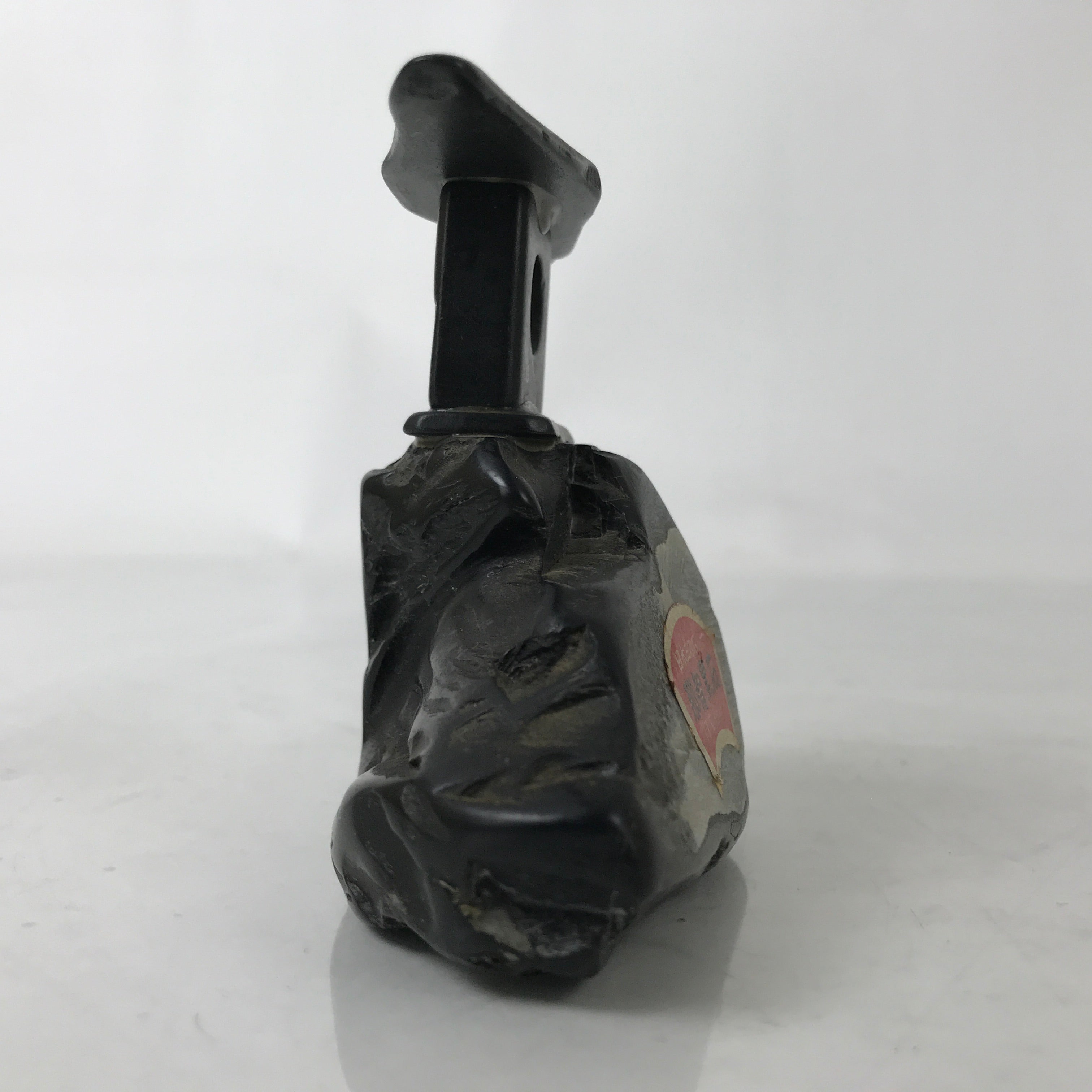 Japanese Nachi Guroishi Black Stone Statue Paperweight Vtg Decorative Item JK843