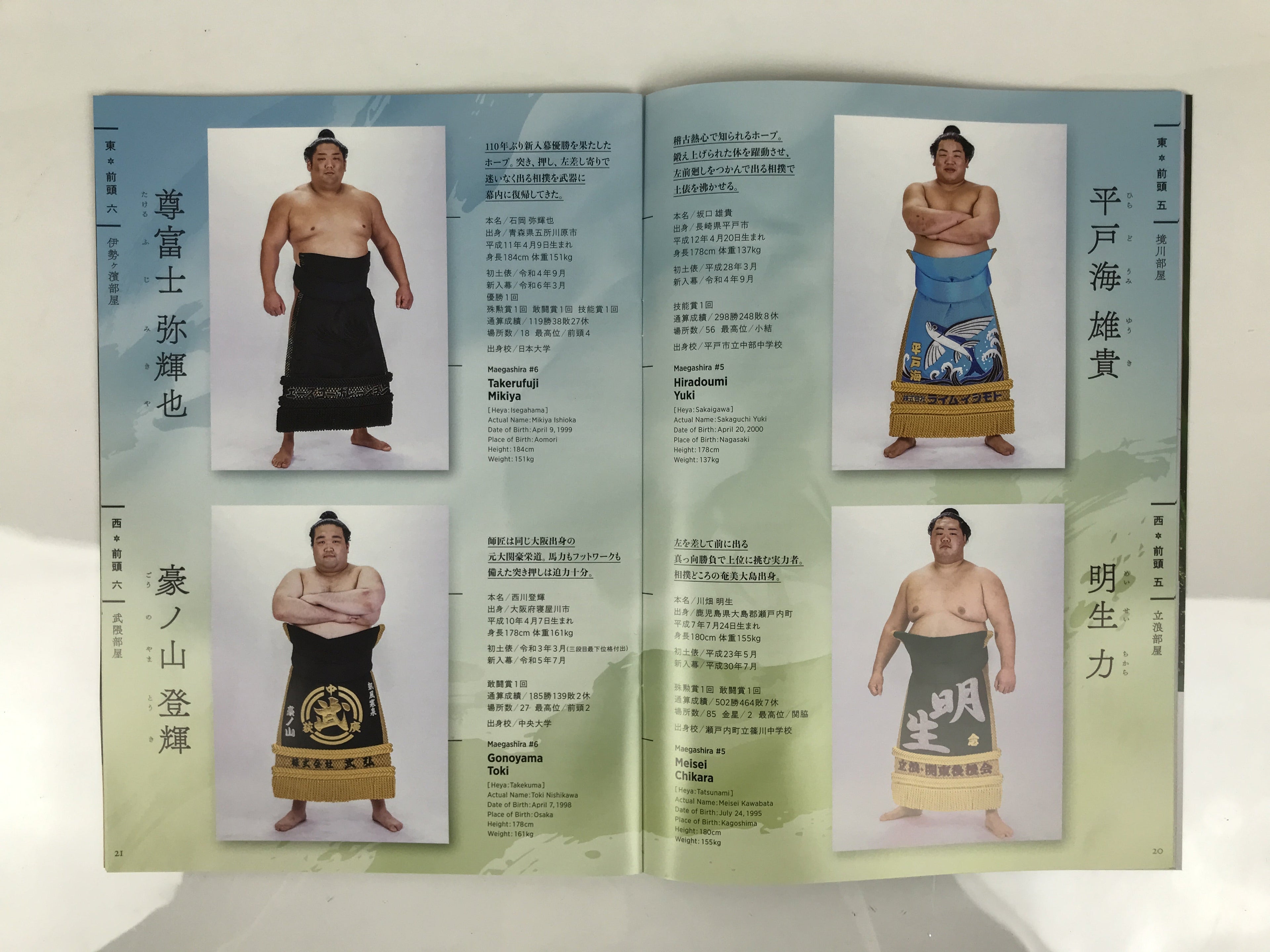 Japanese Nagoya Grand Sumo Tournament 2025 Catalog Book IG Arena Full Color HN44