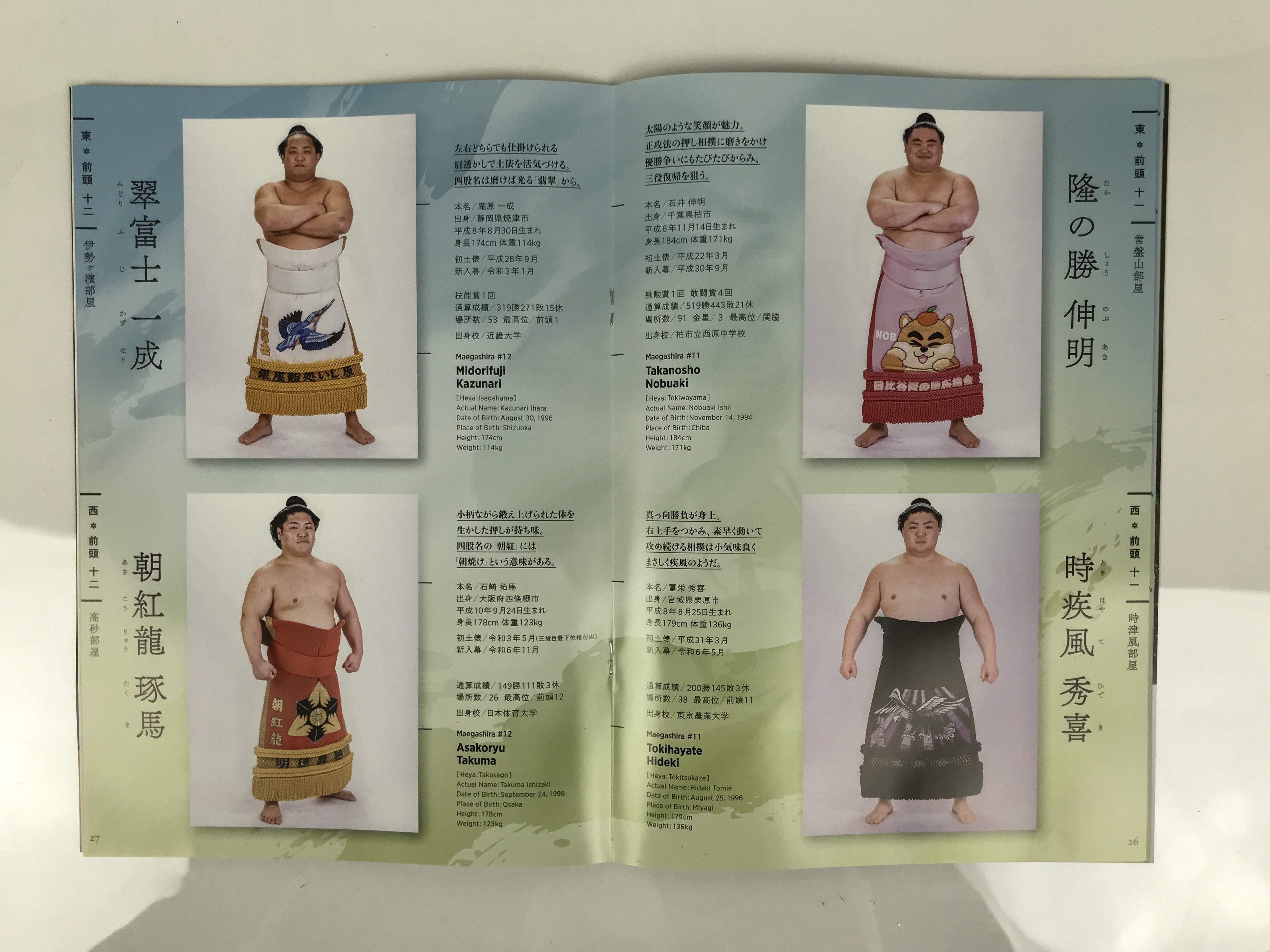 Japanese Nagoya Grand Sumo Tournament 2025 Catalog Book IG Arena Full Color HN44