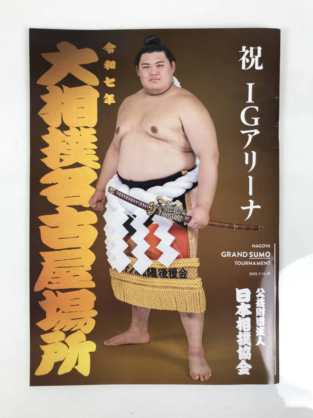 Japanese Nagoya Grand Sumo Tournament 2025 Catalog Book IG Arena Full Color HN44