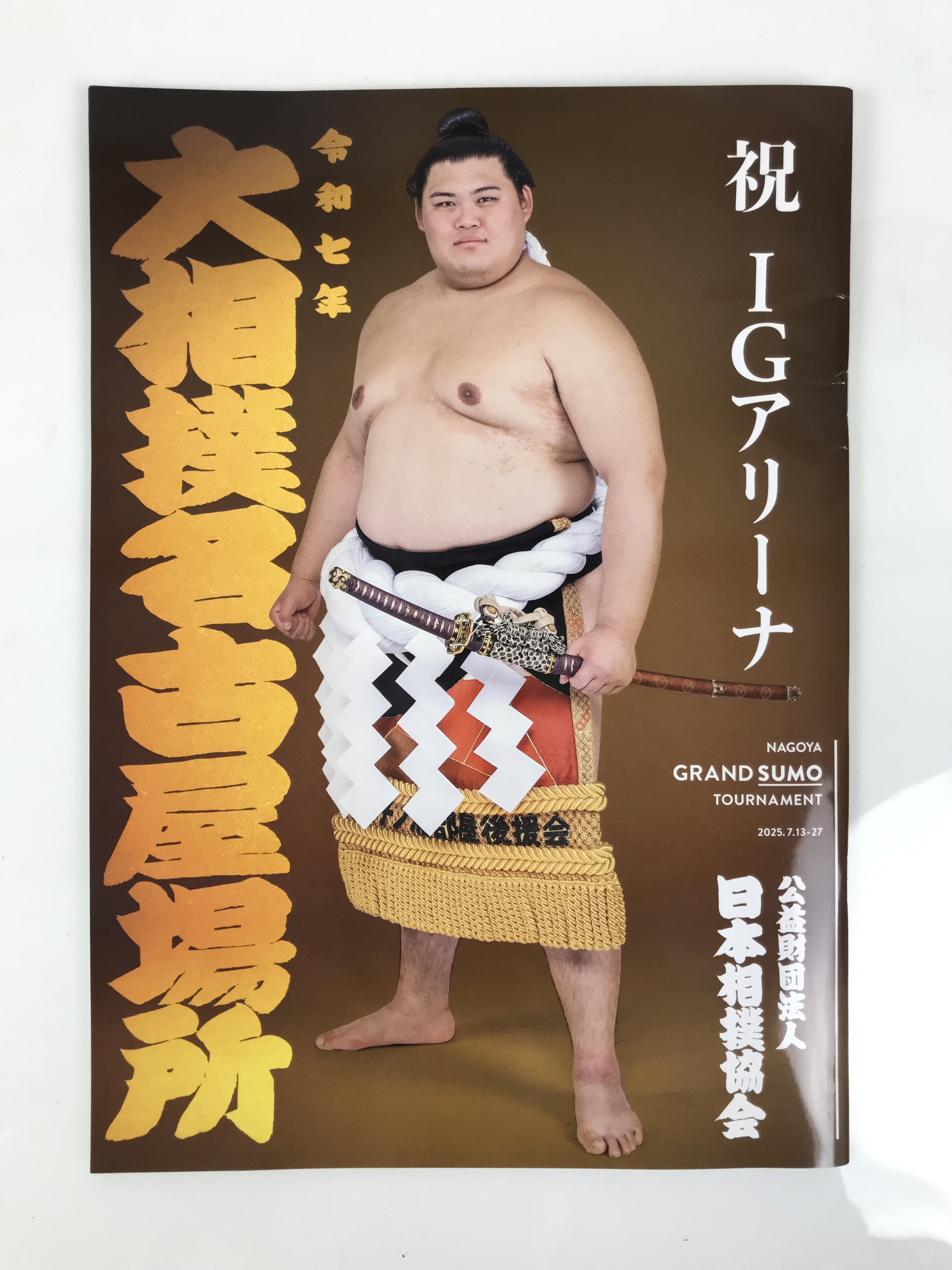 Japanese Nagoya Grand Sumo Tournament 2025 Catalog Book IG Arena Full Color HN44