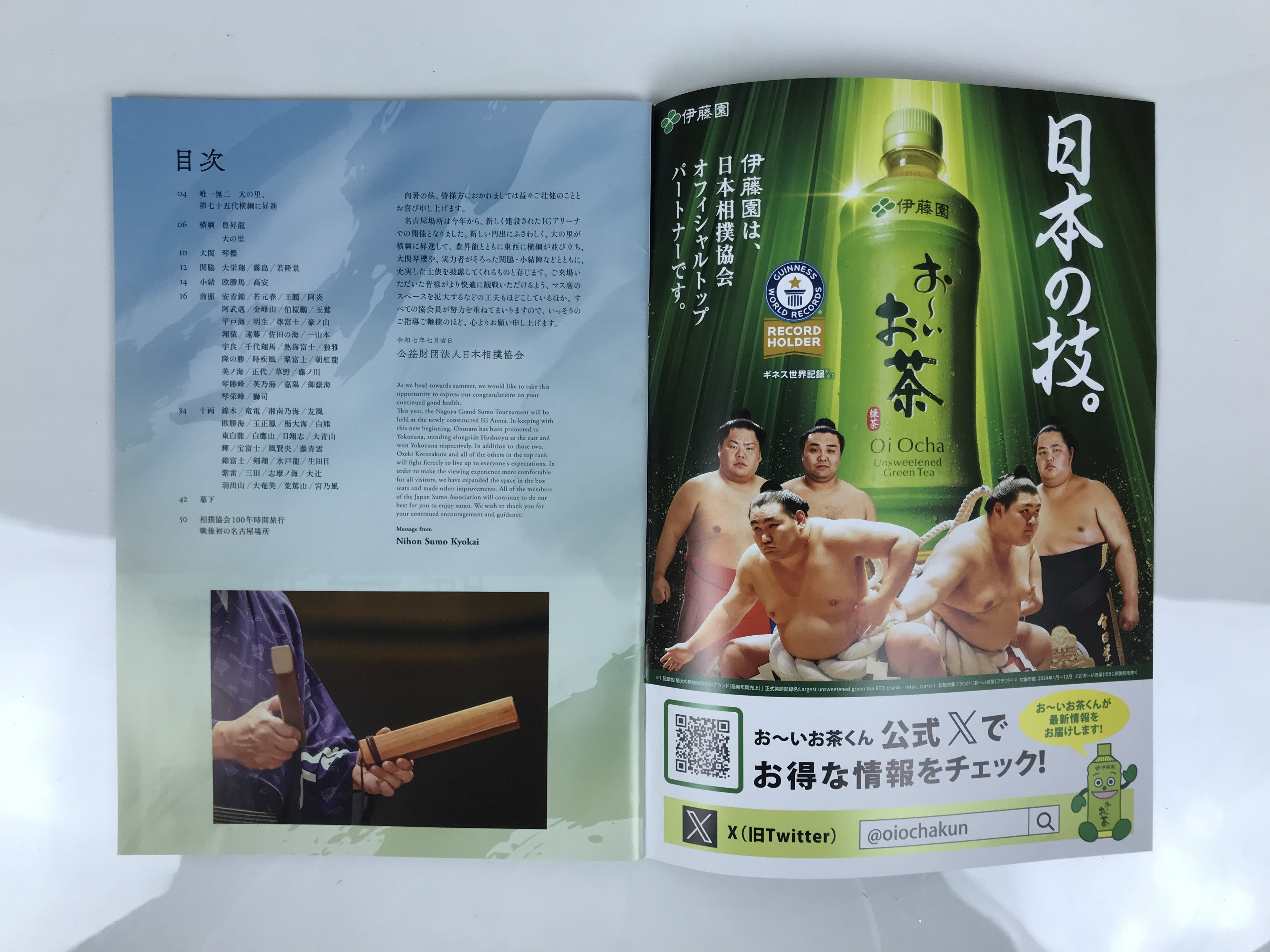 Japanese Nagoya Grand Sumo Tournament 2025 Catalog Book IG Arena Full Color HN44
