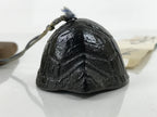 Japanese Nanbu Iron Furin Wind Chime Tetsurin Vtg Bell Wood Pufferfish DR531