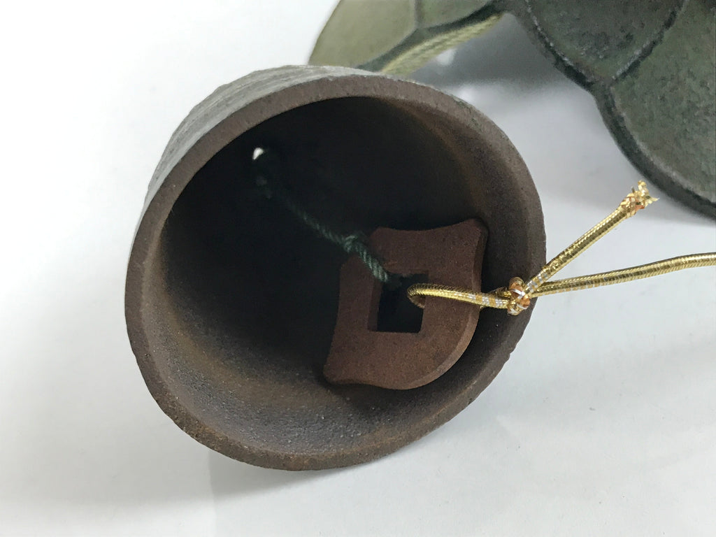 Japanese Nanbu Iron Furin Wind Chime Tetsurin Vtg Green Bell Toro Lantern DR532