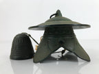 Japanese Nanbu Iron Furin Wind Chime Tetsurin Vtg Green Bell Toro Lantern DR532