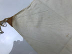 Japanese National Flag w/Pole Vtg Hinomaru Red White Fabric Storage Case JK934