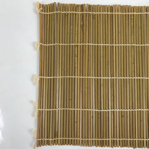 Japanese Natural Bamboo Sushi Rolling Mat Vtg Makisu 24cm Makizushi Brown JK725