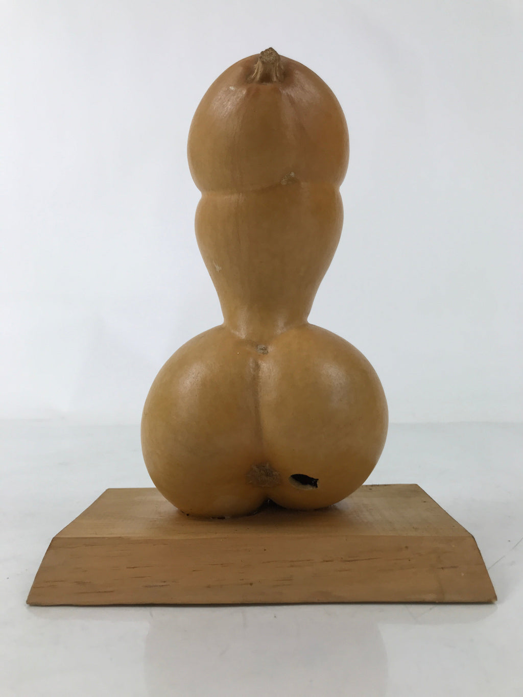 Japanese Natural Hyotan Gourd Phallic Statue Vtg Hounen Matsuri Folk Craft ST21