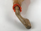 Japanese Natural Hyotan Gourd Vtg Sake Bottle Benzaiten Seven Lucky Gods G266