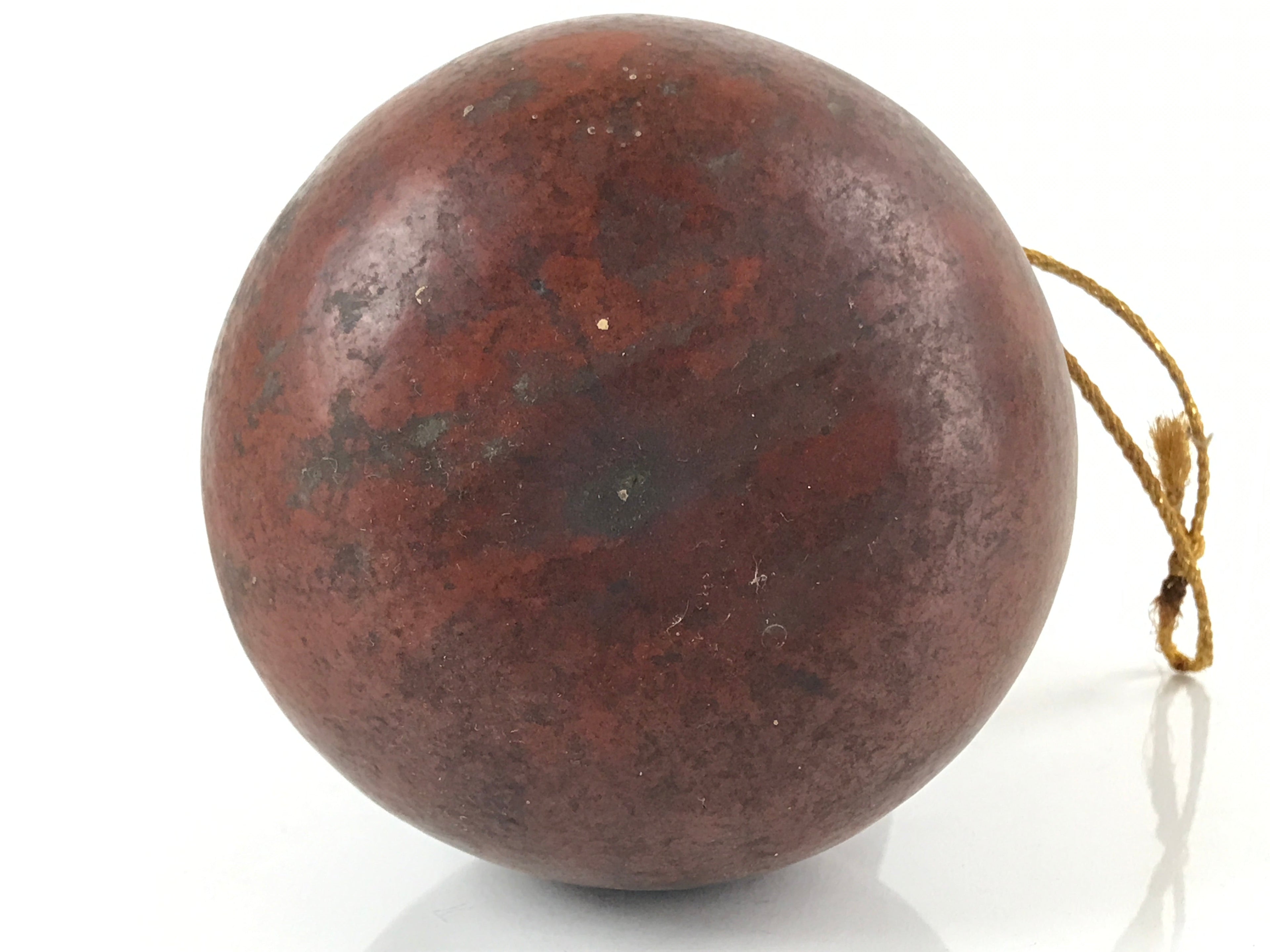 Japanese Natural Hyotan Gourd Vtg Sake Bottle Lucky Charm Calabash Brown G257
