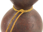 Japanese Natural Hyotan Gourd Vtg Sake Bottle Lucky Charm Calabash Brown G257