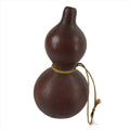 Japanese Natural Hyotan Gourd Vtg Sake Bottle Lucky Charm Calabash Brown G257