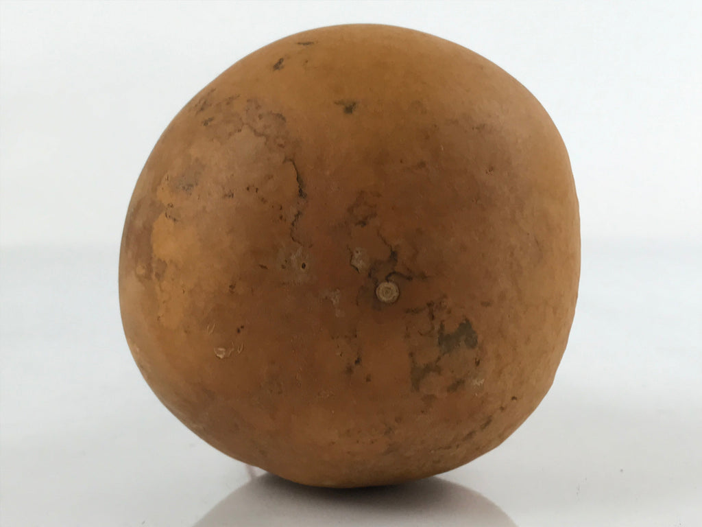 Japanese Natural Hyotan Gourd Vtg Sake Bottle Lucky Charm Calabash Brown G258