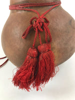 Japanese Natural Hyotan Gourd Vtg Sake Bottle Lucky Charm Calabash Horse G248