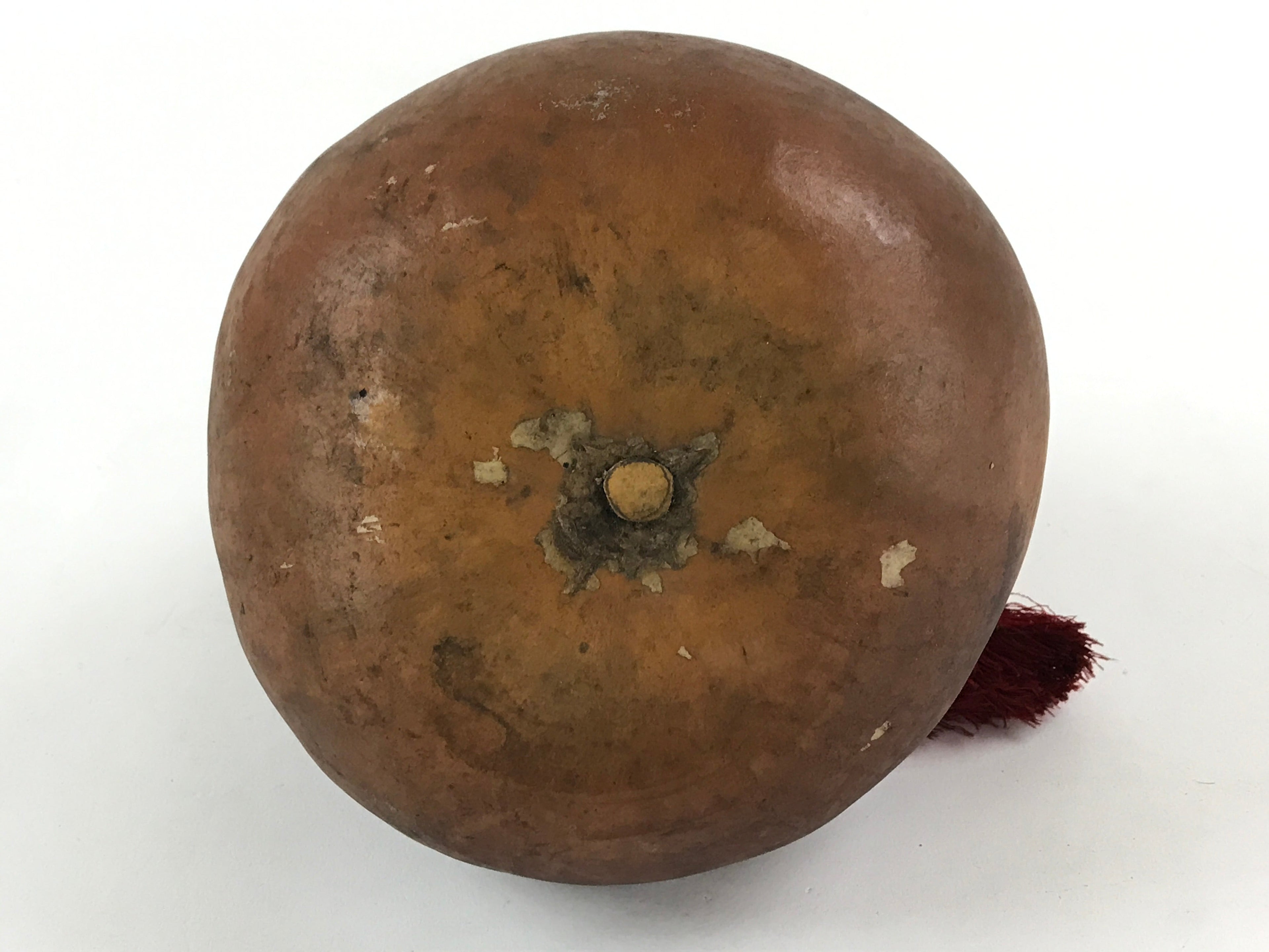 Japanese Natural Hyotan Gourd Vtg Sake Bottle Lucky Charm Calabash Horse G248