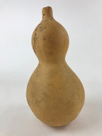 Japanese Natural Hyotan Gourd Vtg Sake Bottle Lucky Charm Large Calabash G249
