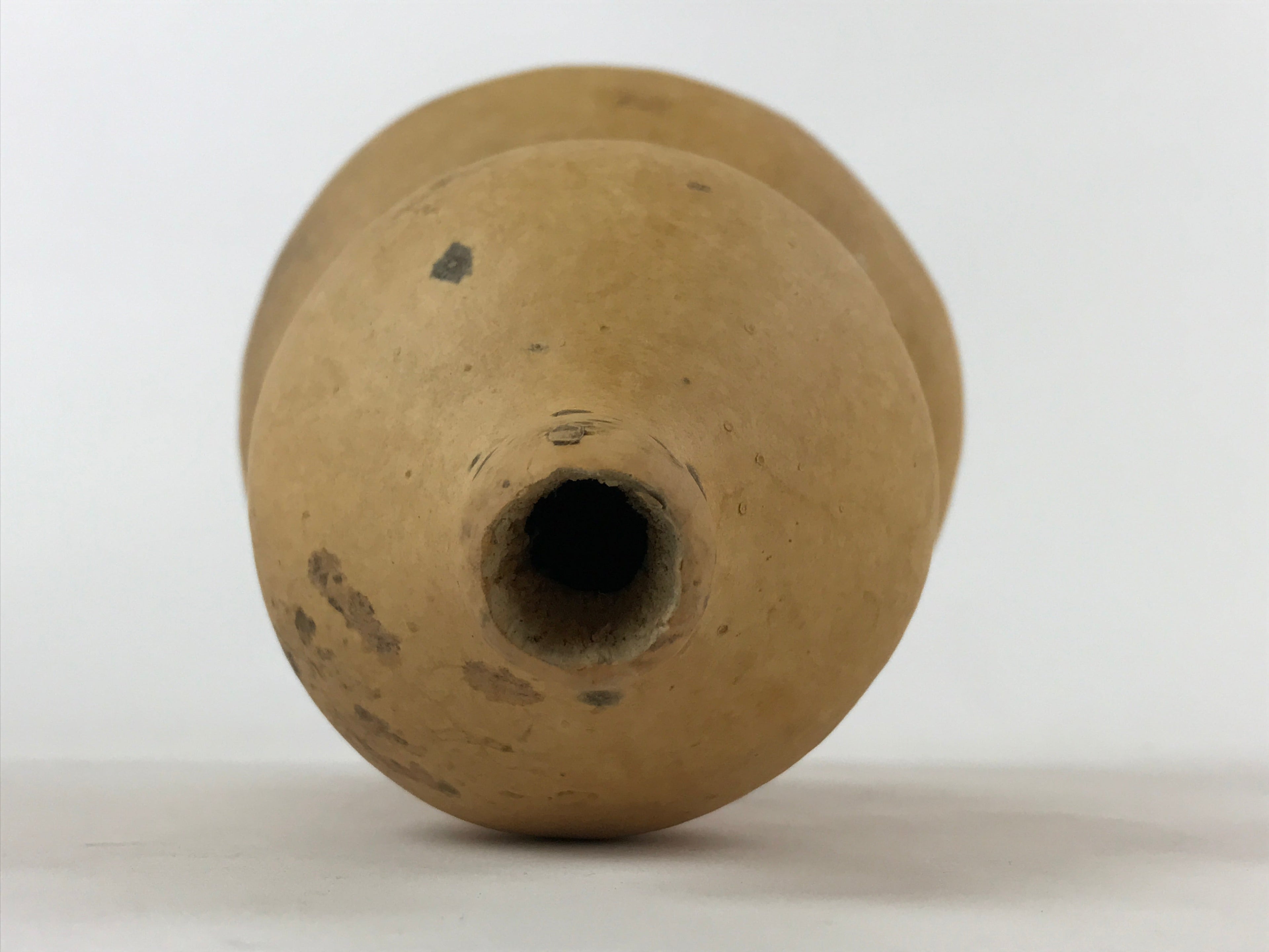 Japanese Natural Hyotan Gourd Vtg Sake Bottle Lucky Charm Large Calabash G249