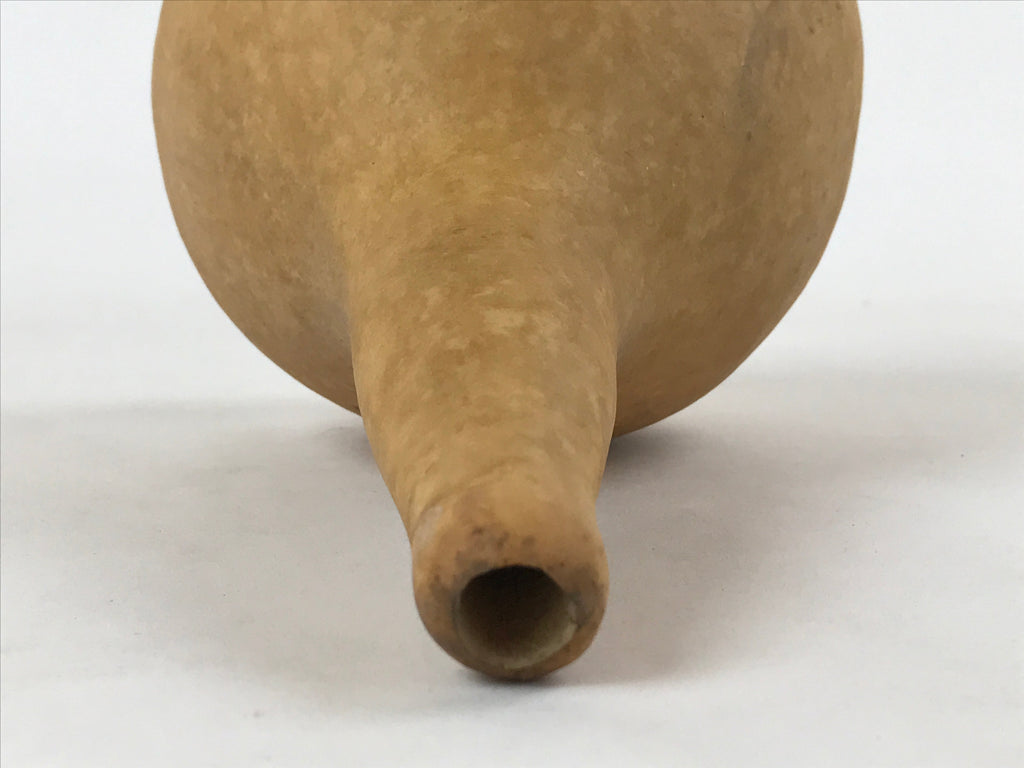 Japanese Natural Hyotan Gourd Vtg Sake Bottle Lucky Charm Large Calabash G251
