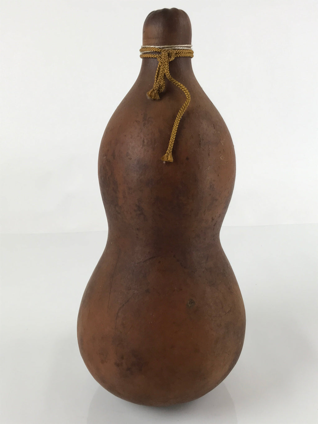 Japanese Natural Hyotan Gourd Vtg Sake Bottle Lucky Charm Large Calabash G255