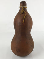 Japanese Natural Hyotan Gourd Vtg Sake Bottle Lucky Charm Large Calabash G255