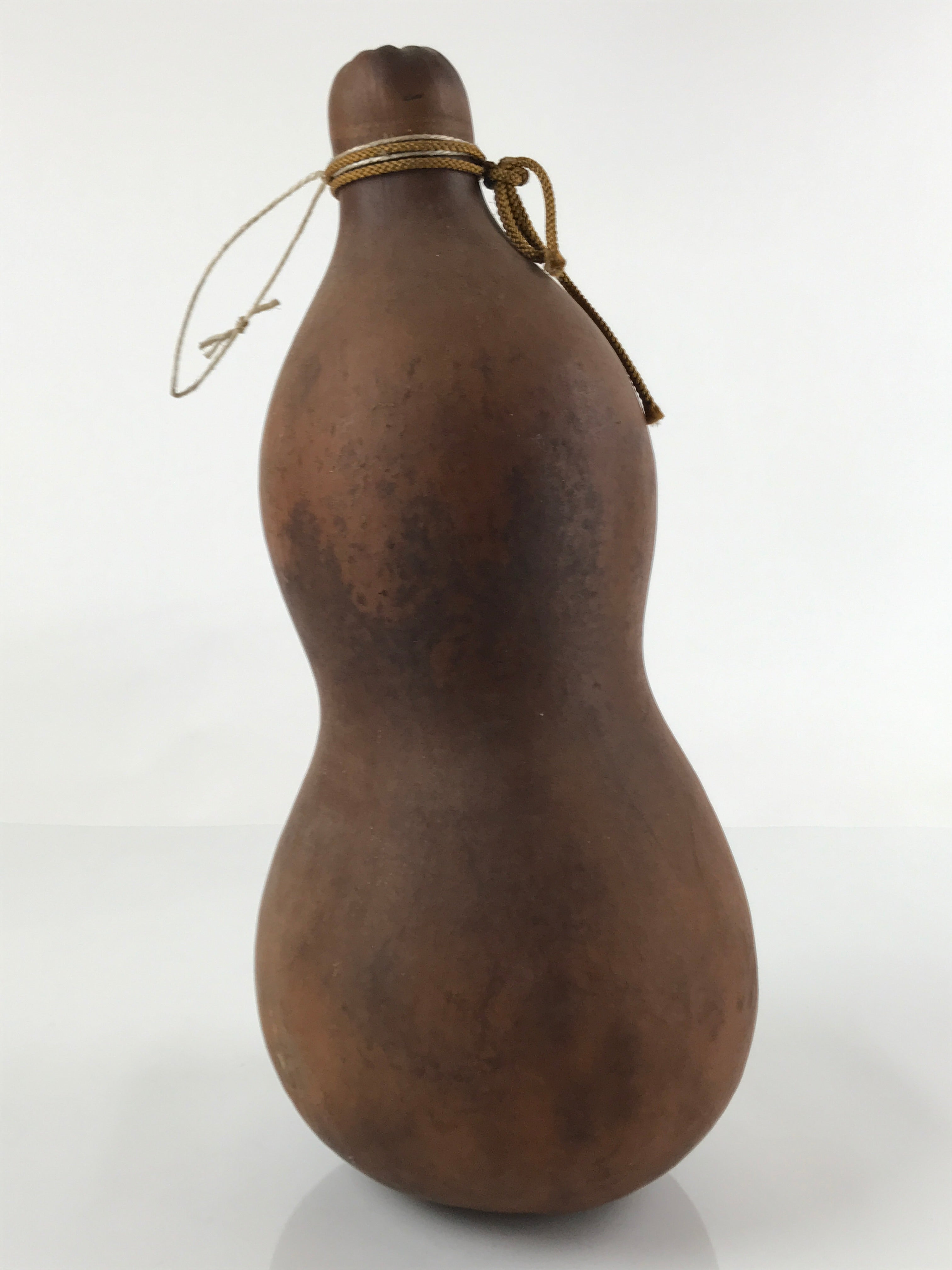 Japanese Natural Hyotan Gourd Vtg Sake Bottle Lucky Charm Large Calabash G255