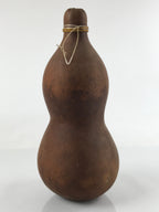 Japanese Natural Hyotan Gourd Vtg Sake Bottle Lucky Charm Large Calabash G255