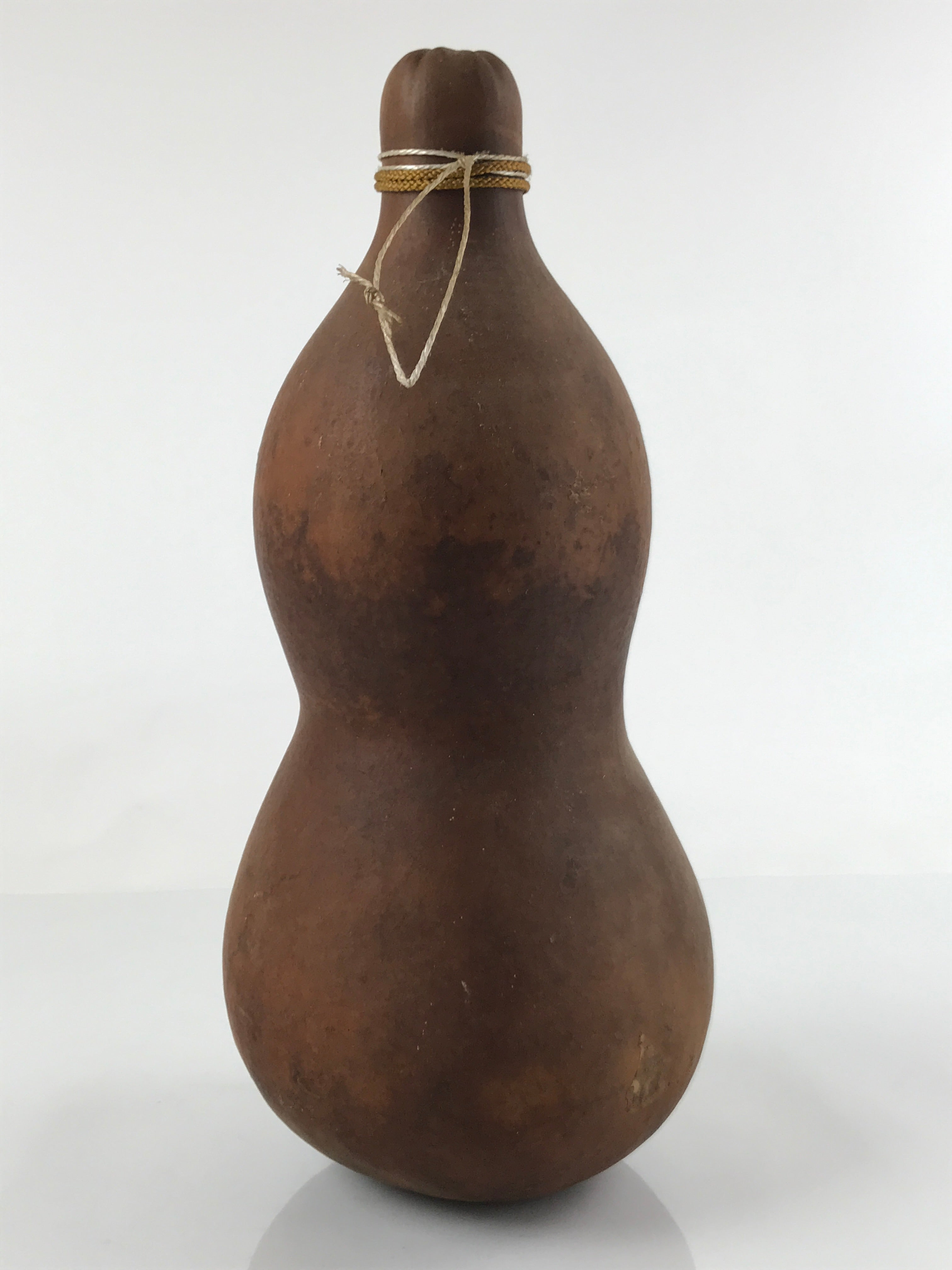 Japanese Natural Hyotan Gourd Vtg Sake Bottle Lucky Charm Large Calabash G255